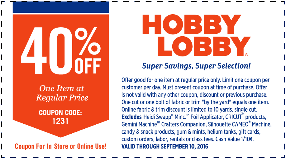 Hobby Lobby Coupons 2025 In Store Printable Sarah C Marion Hobby Lobby Coupons 2025 In Store Printable Sarah C Marion
