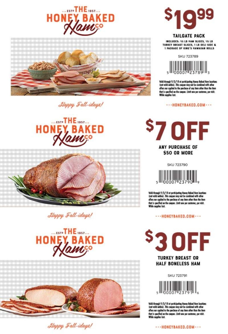 Honey Baked Ham Coupon 2025 Printable July Victor S Nissen