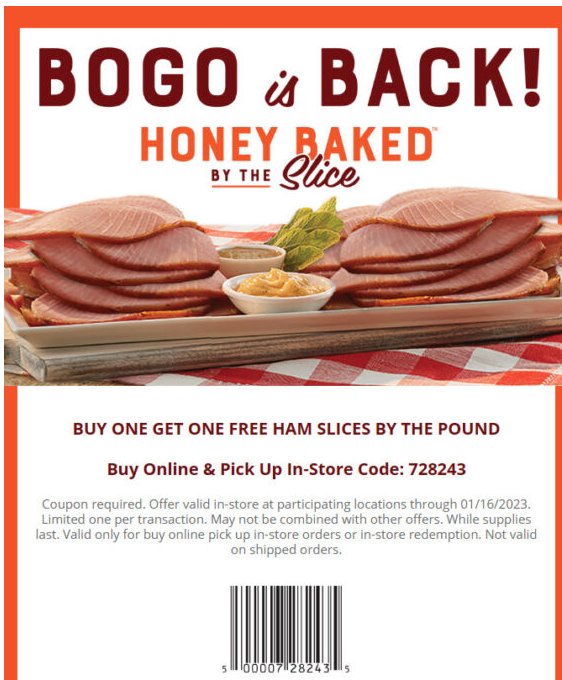 Honey Baked Ham Coupon 2025 Printable July Victor S Nissen