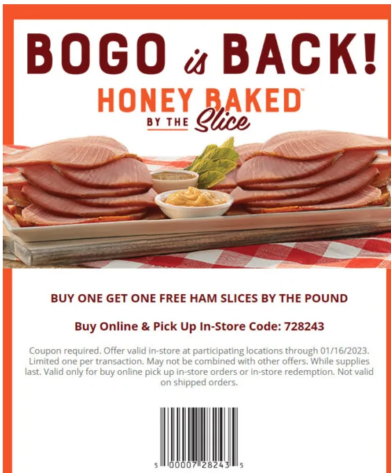 Honey Baked Ham Coupons December 2025 Dillon J Clark