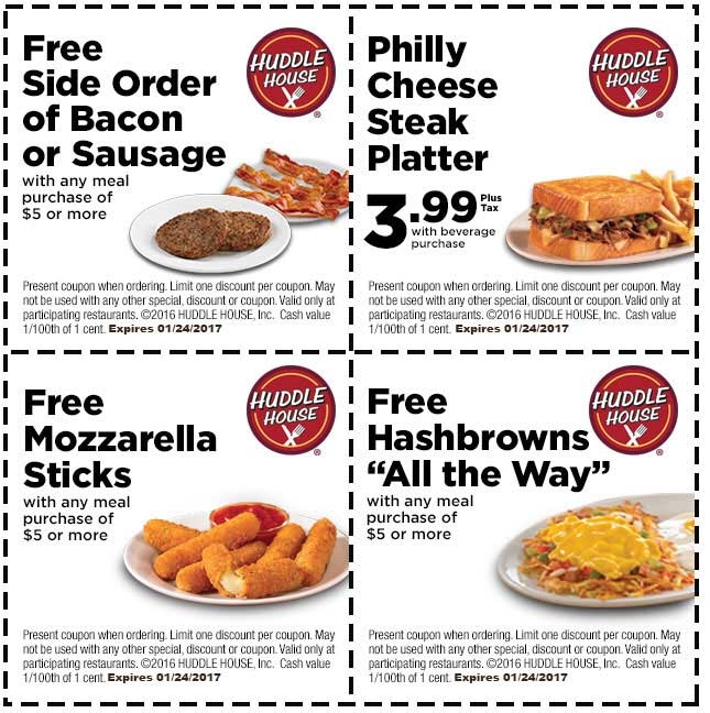 Huddle House Coupons And Discounts FreePrintable me