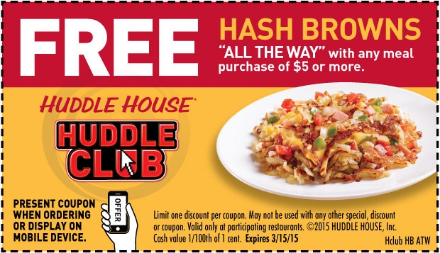 Huddle House Coupons Printable Coupons DB 2016