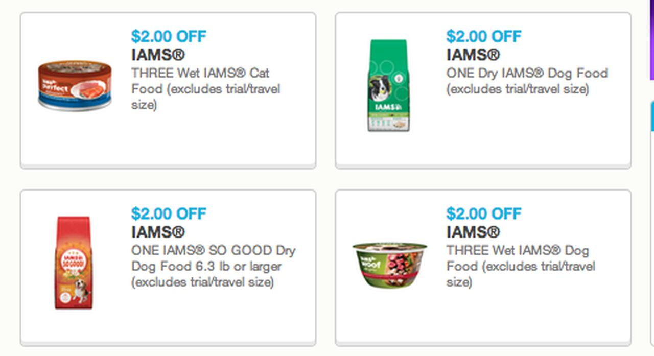 Iams Dog Food Coupons Printable