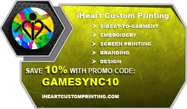 IHeart custom printing coupon code save 10 percent GameSync Esports 