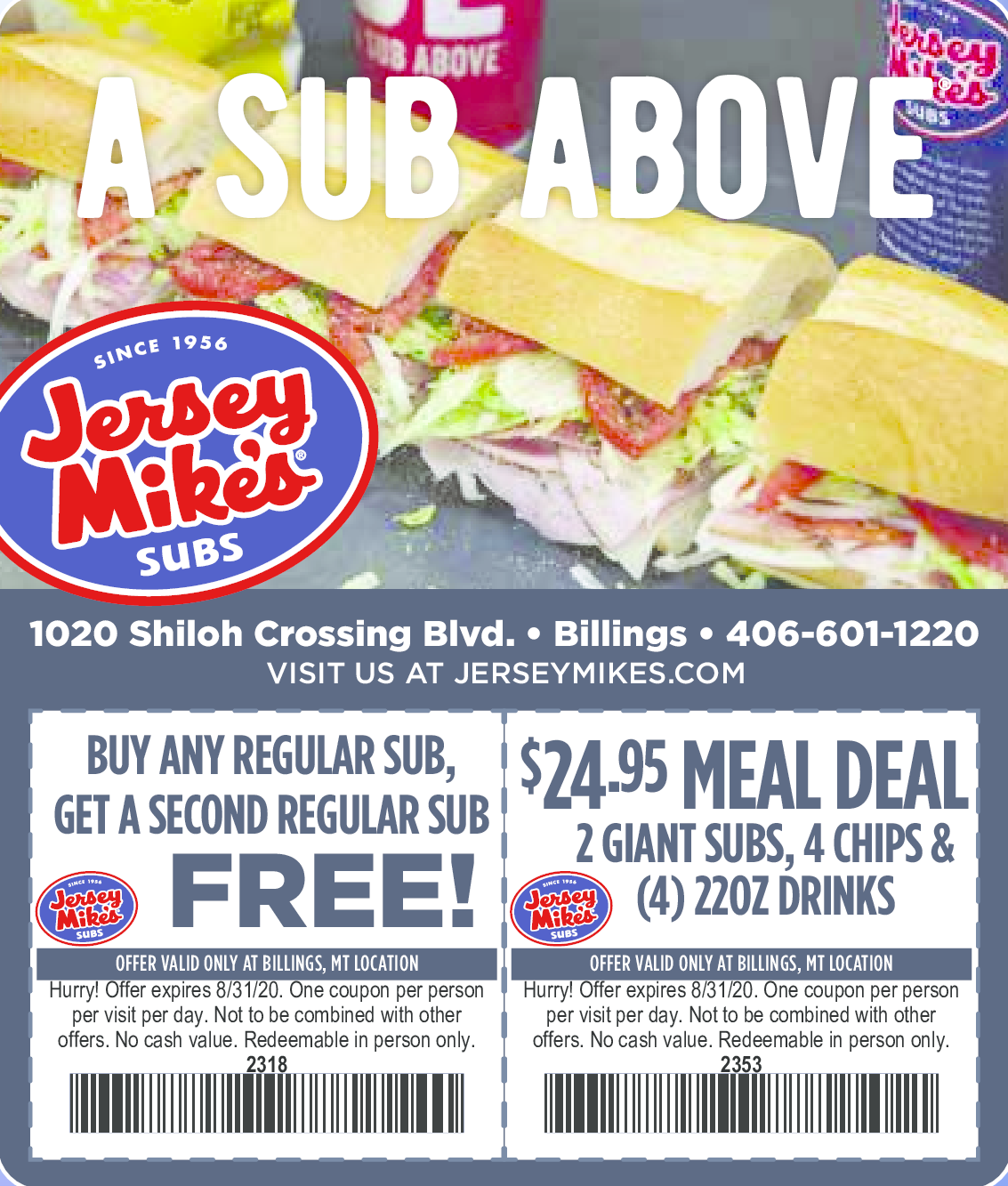 Jersey Mike 39 s Printable Coupons