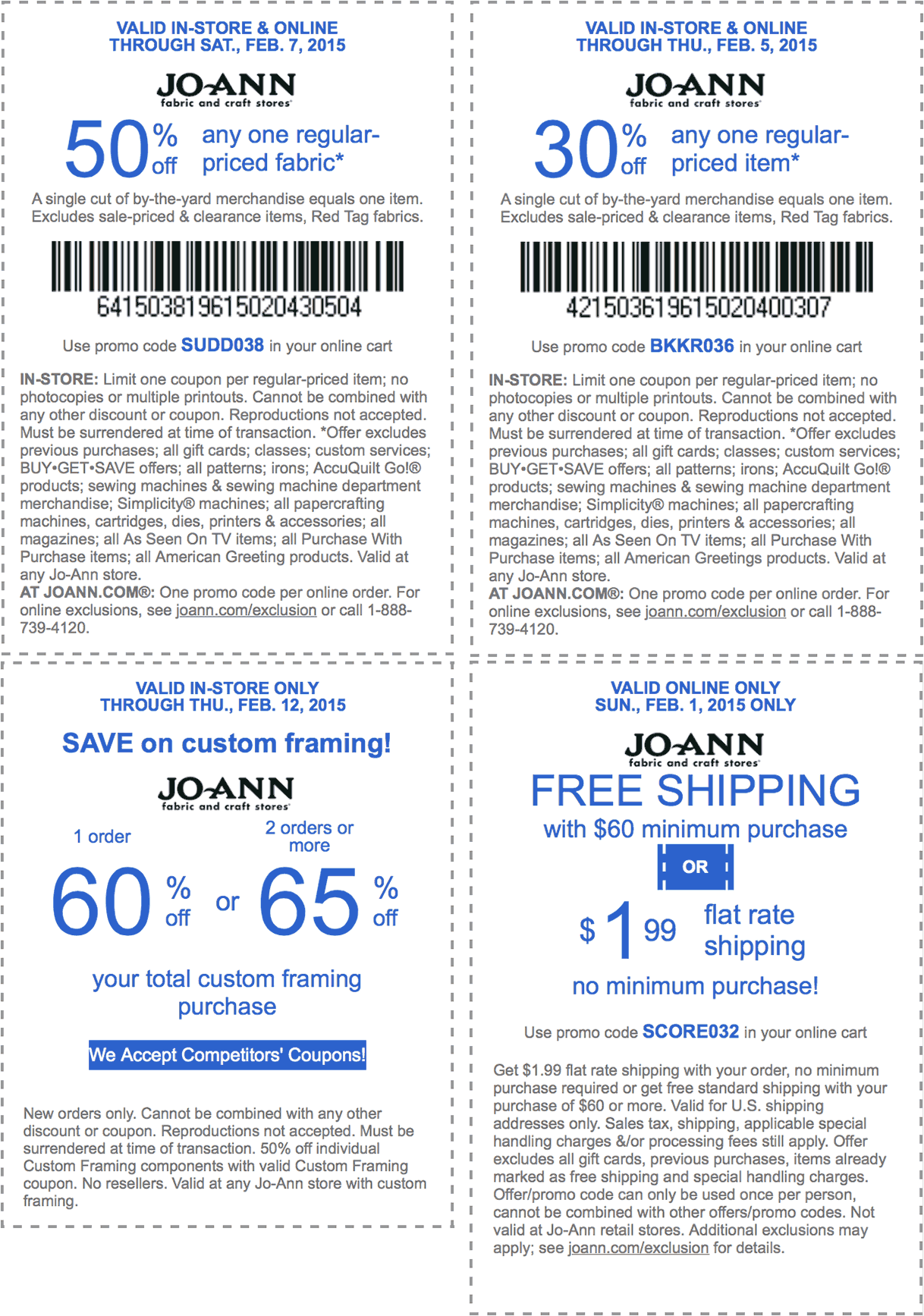 Joann 39 s Coupons In Store Today