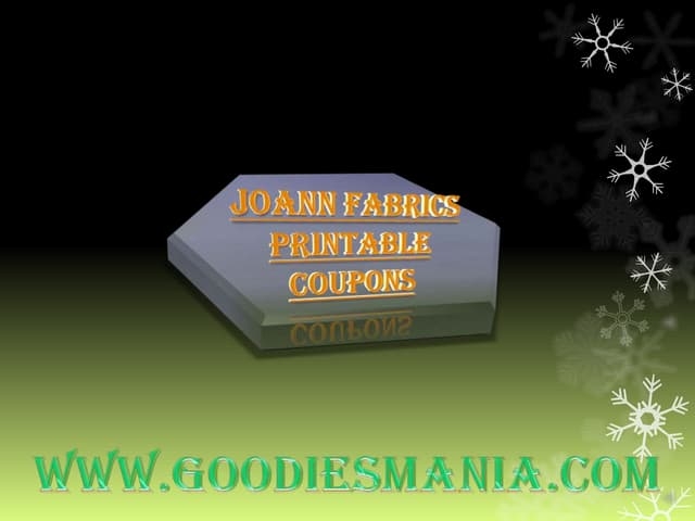 Joann Fabrics Printable Coupons1 PPT Worksheets Library