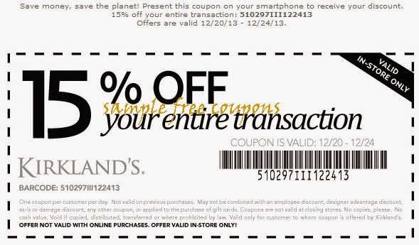 Kirklands Coupons October 2014