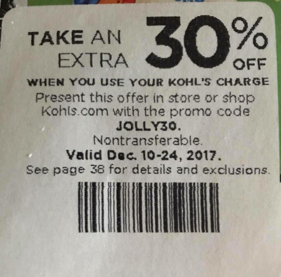 Kohls 30 Printable Coupon Printable Word Searches