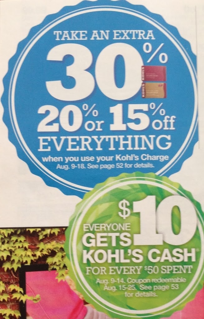 Kohls Charge Card Holders Get 30 Off Everything Plus Kohls Cash 