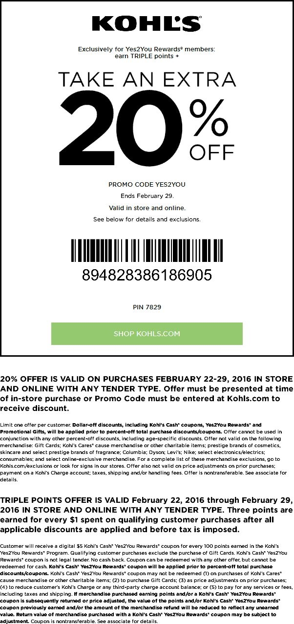 Kohls Coupons 2025 In Store Printable Liv M Laursen