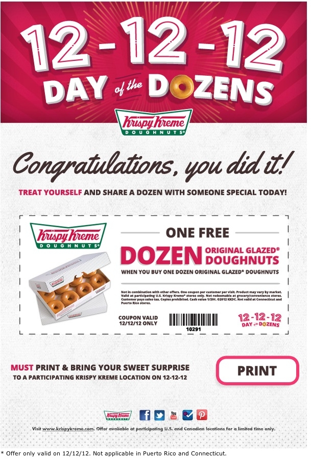 Krispy Kreme Printable Coupon Printable Word Searches