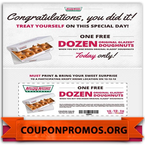 Krispy Kreme Printable Coupon Printable Word Searches