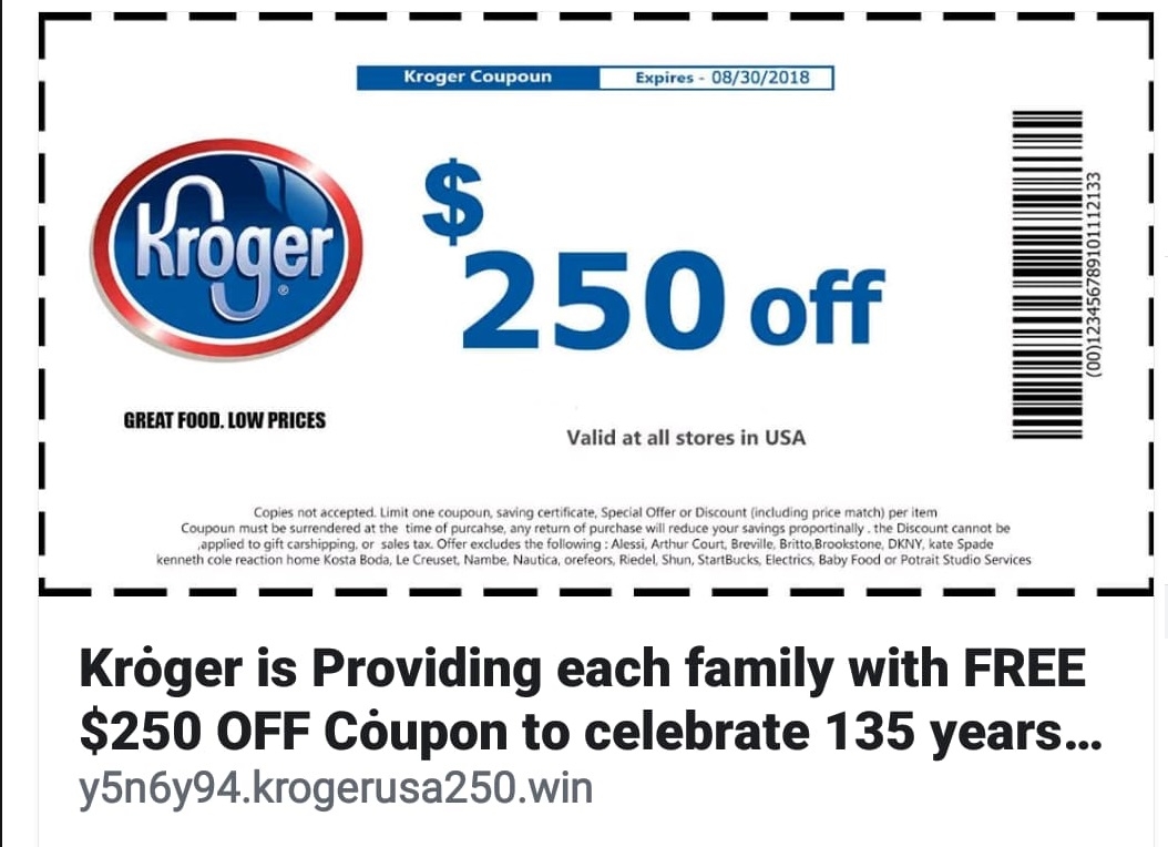 Kroger Warns Of Fake Coupon Worksheets Library
