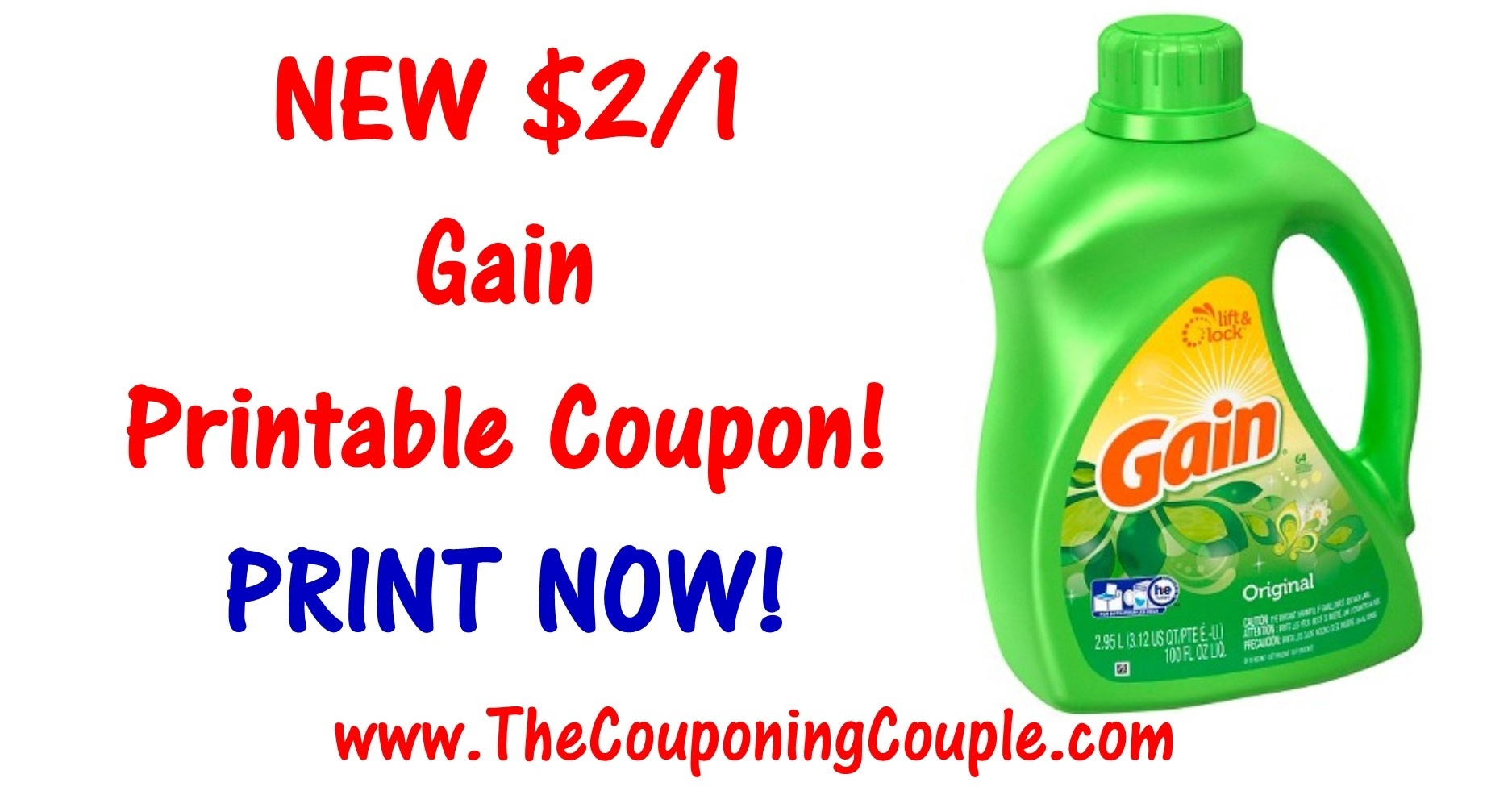 Laundry Detergent At Lowes Free Printable Gain Laundry Detergent 