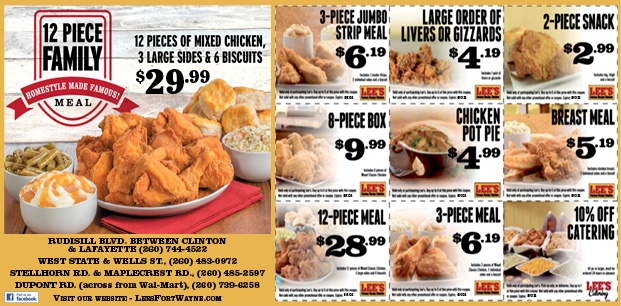 Lee 39 s Famous Recipe Chicken FortWayne