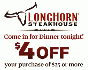 Longhorn Steakhouse Printable Coupon