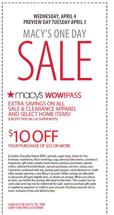 Macy 39 s Coupon Printable Semashow