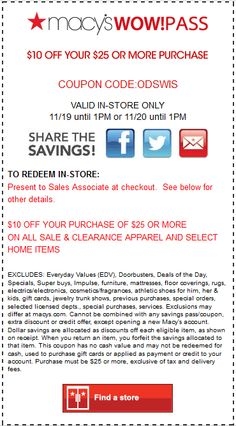 Macy 39 s Coupons In Store Printable March 2020 Semashow