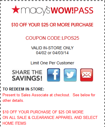 Macys Printable Coupons September 2015 Printable Coupons 2015