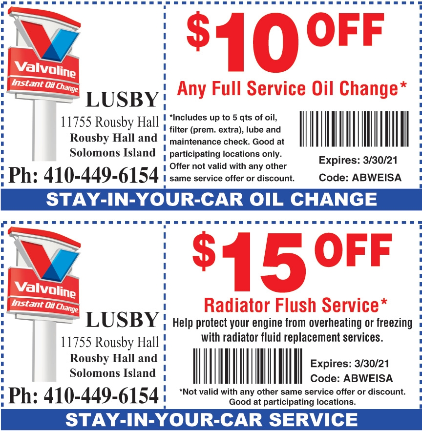 Mavis Oil Change Coupon 2024