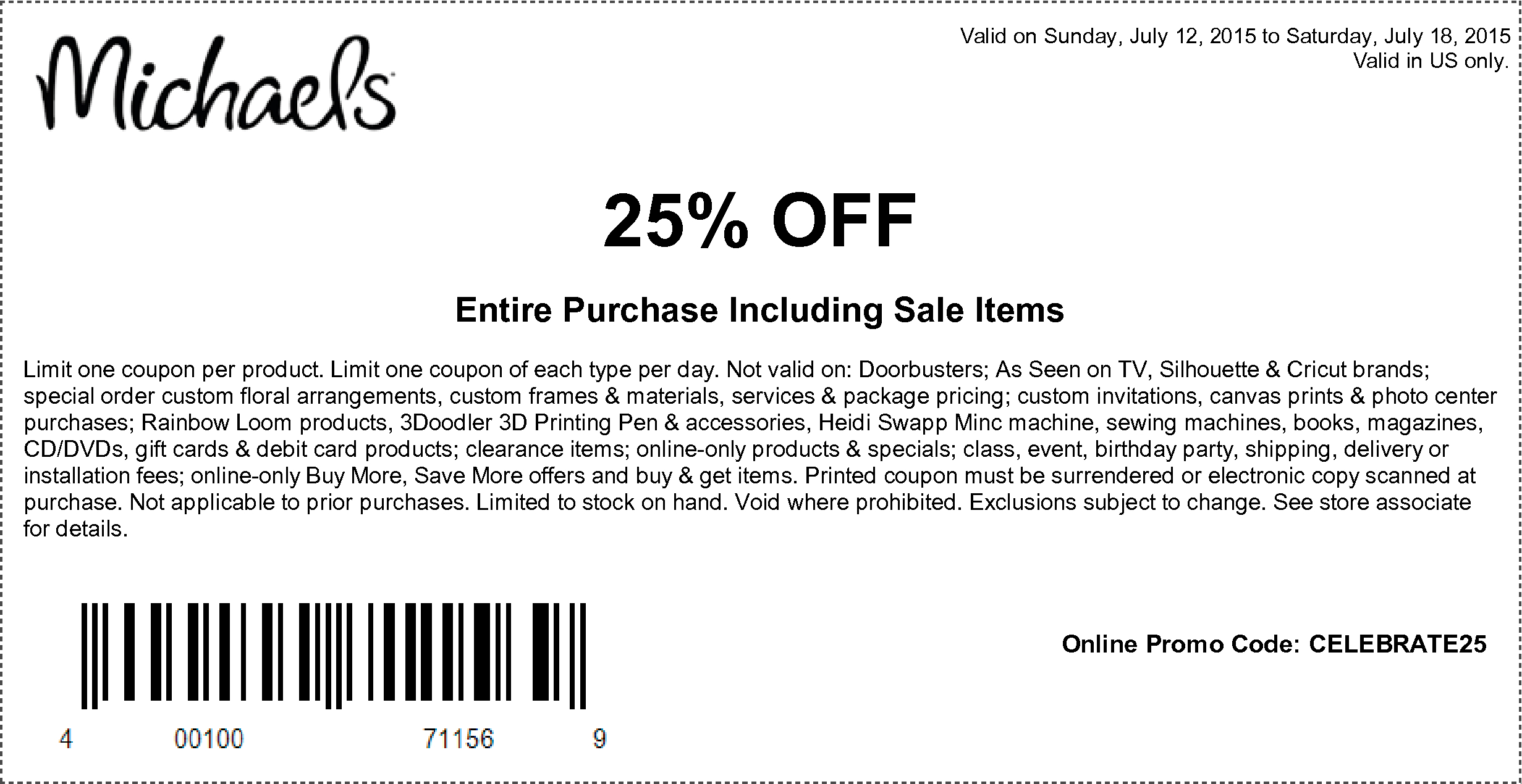 Michaels Free Shipping Coupon Birthday Deals Twin Cities Mn Free 