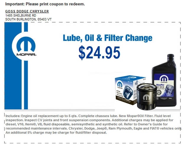 Mopar Oil Change Coupons Printable Printable Templates