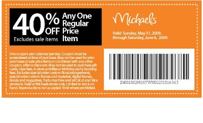 My Printable Coupons Michael 39 s 40 Off Coupon