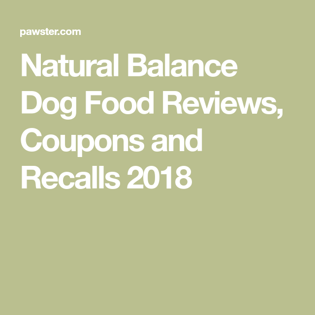 Natural Balance Printable Coupons