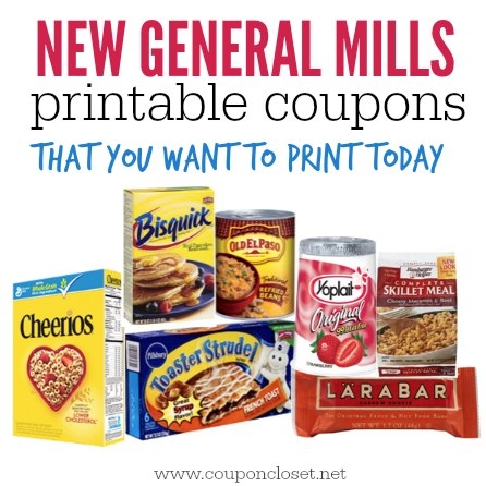 NEW High Value General Mills Printable Coupons Coupon Closet