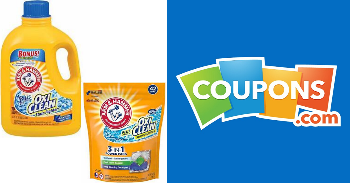 NEW Week Free Printable Coupons Arm Hammer Laundry Detergent 