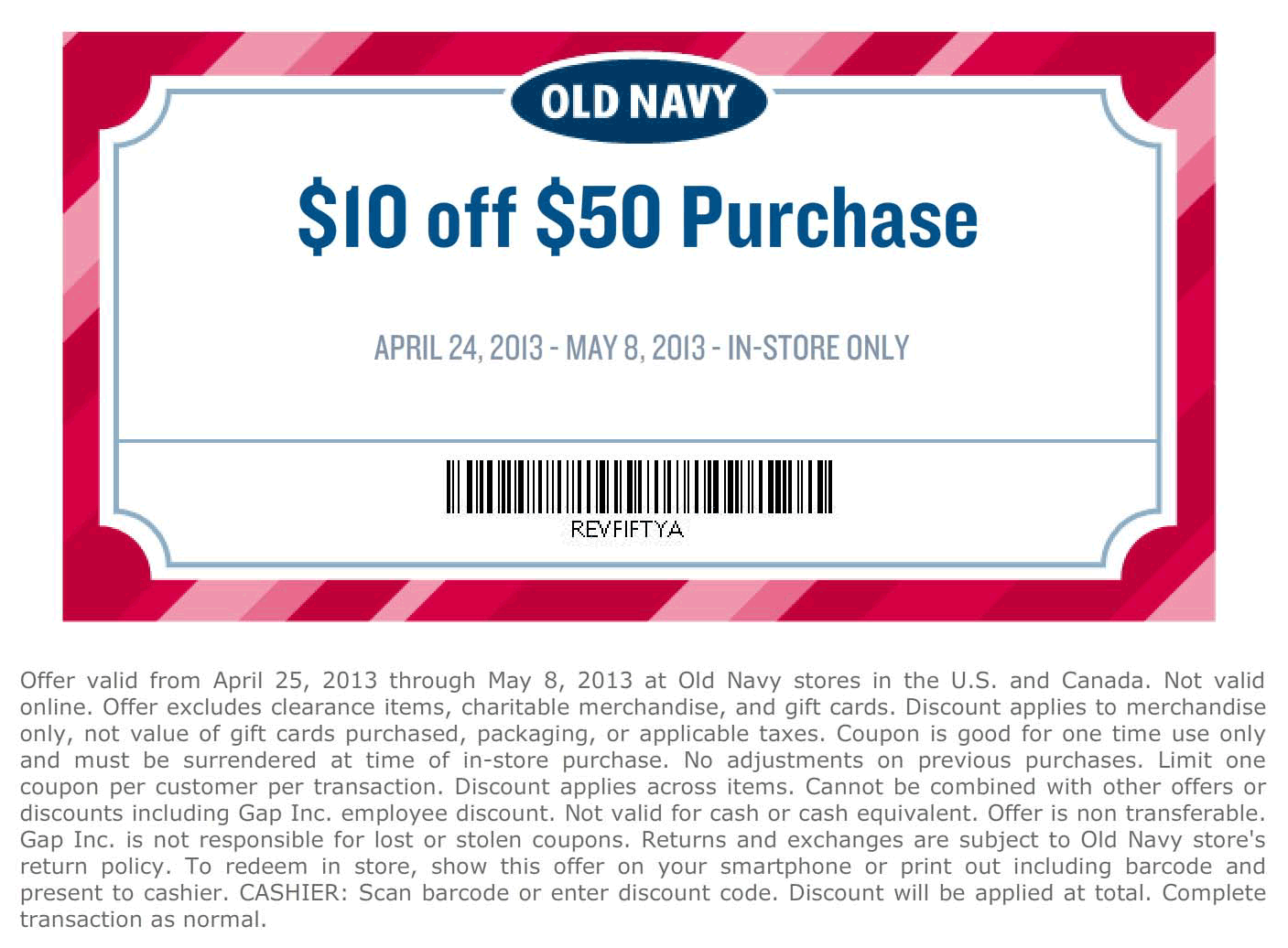 Old Navy Coupon Printable