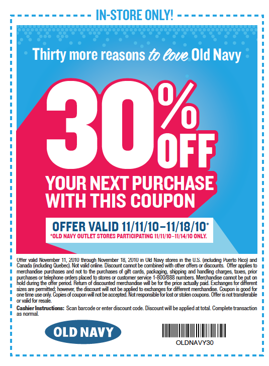 Old Navy Printable Coupon 30 Off Entire Purchase 6 30 Turtlenecks 