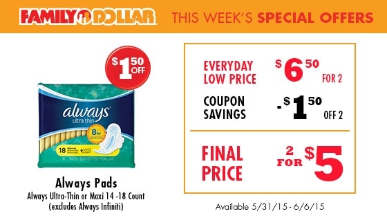 P G Family Dollar Coupons