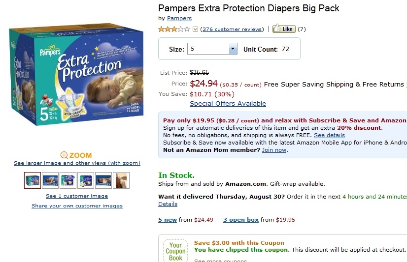 Pampers Diapers Coupons Printable August 2012 Pampers Diapers Coupons