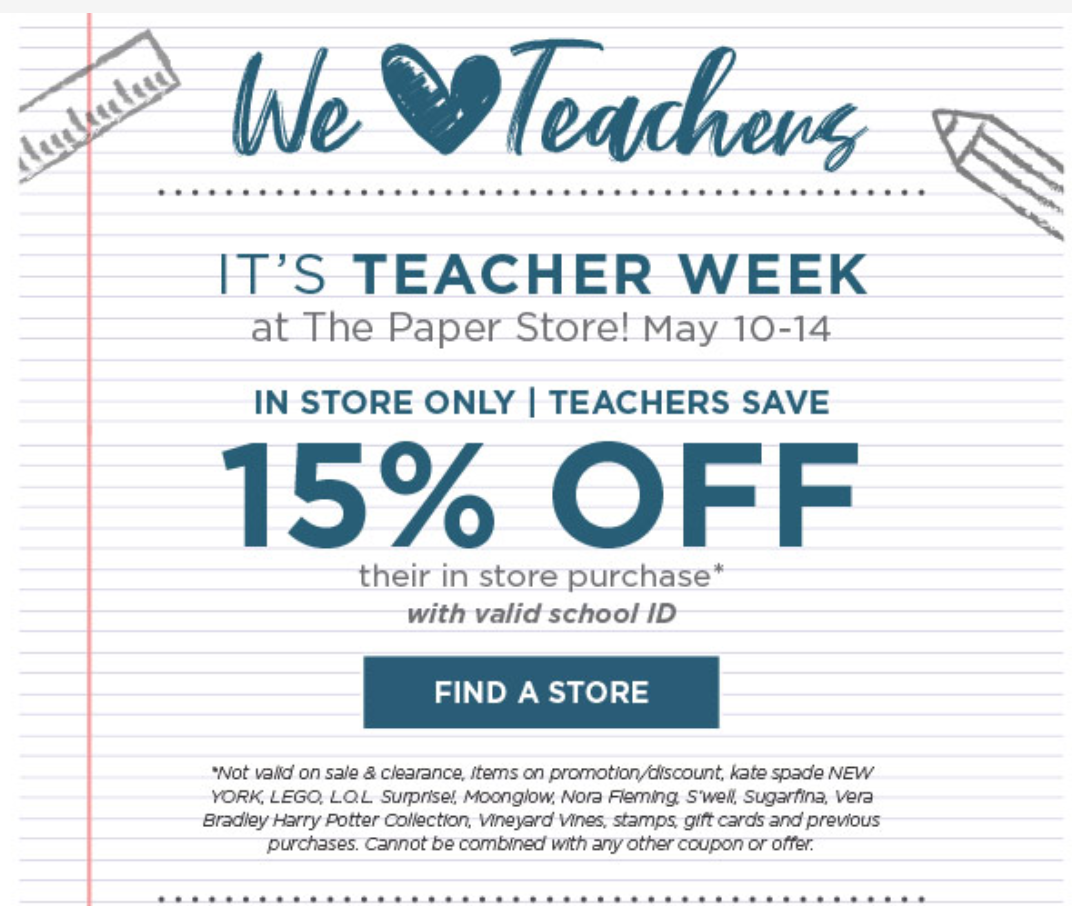 Paper Store Printable Coupon