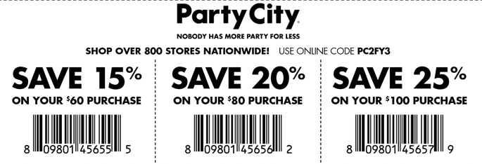 Party City Printable Coupons September 2015 Printable Coupons 2015