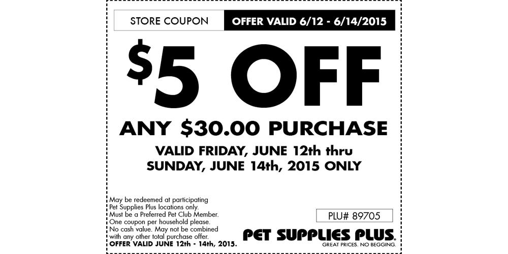 Pet Supplies Plus Printable Coupons