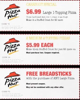 Pizza Hut Coupons printable 2012 2013 2024