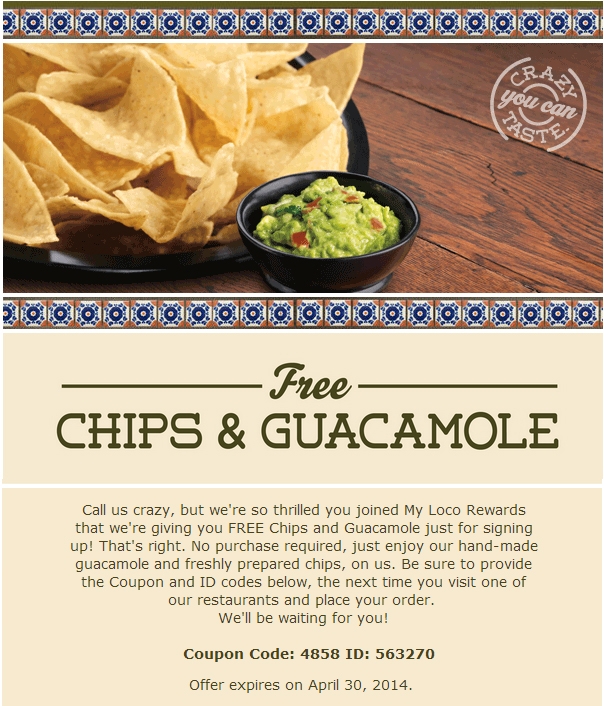 Pollo Loco Printable Coupons Calendar Printables