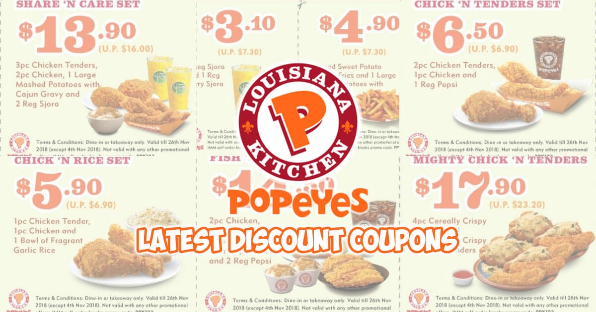 Popeyes Chicken Coupons 2025 Printable Kian Bennet