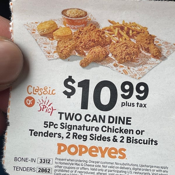 Popeyes Coupons 2025 Printable Kori Juline