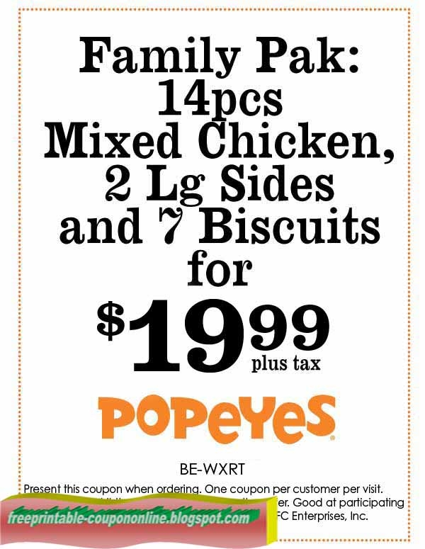 Popeyes Coupons 2025 Printable Kori Juline