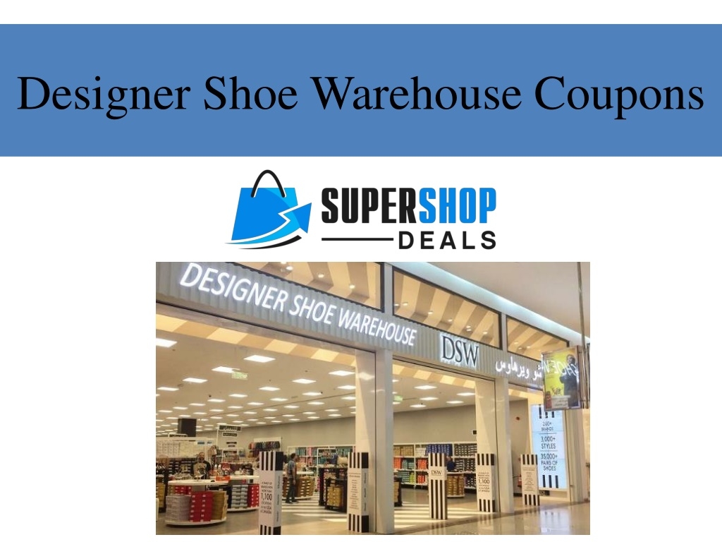 PPT Designer Shoe Warehouse Coupons PowerPoint Presentation Free 