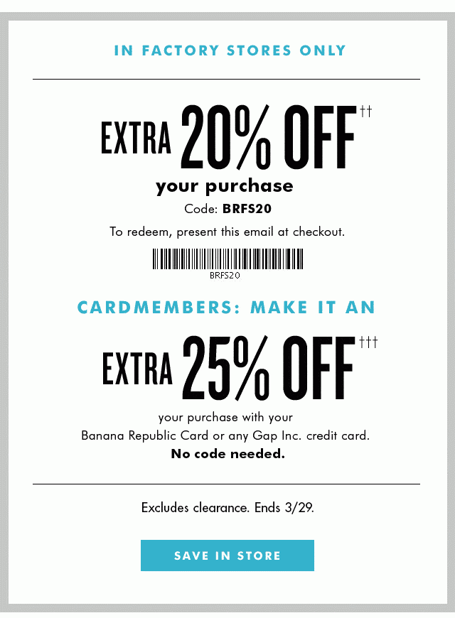 Printable Banana Republic Outlet Coupon March 2016 Family Budget Tips 