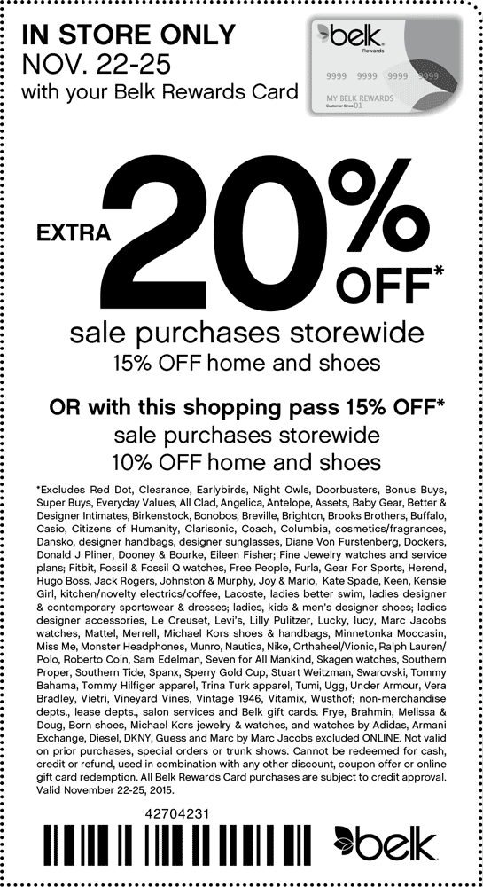 Printable Belk Coupons In Store Printable Word Searches