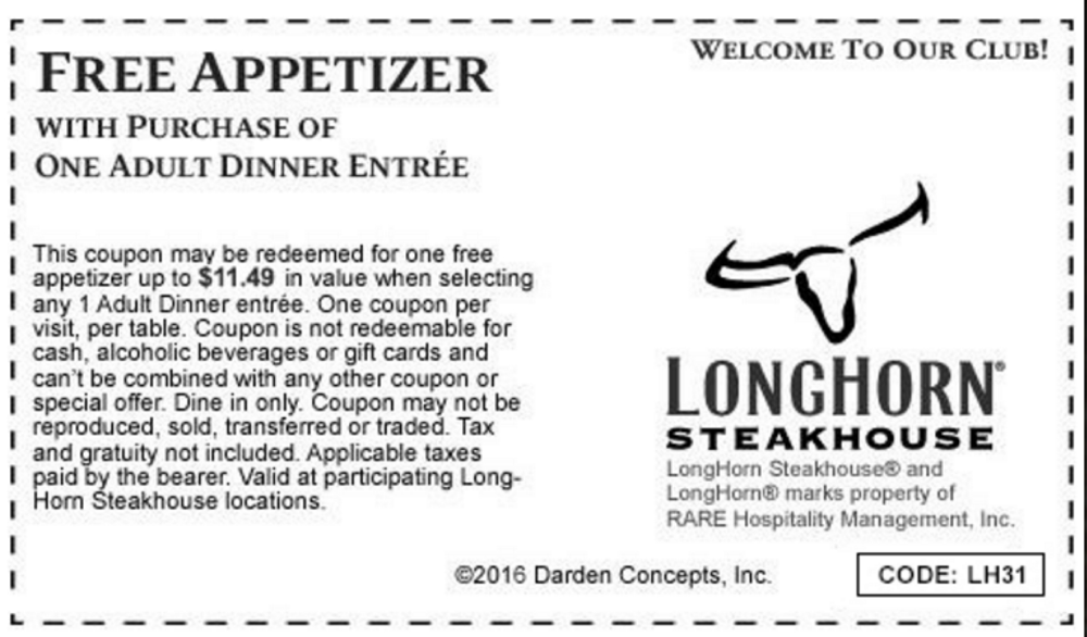 Printable Coupon For Longhorn Restaurant Printable New Year Banners