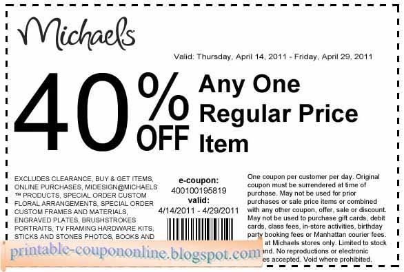Printable Coupons 2021 Michaels Coupons