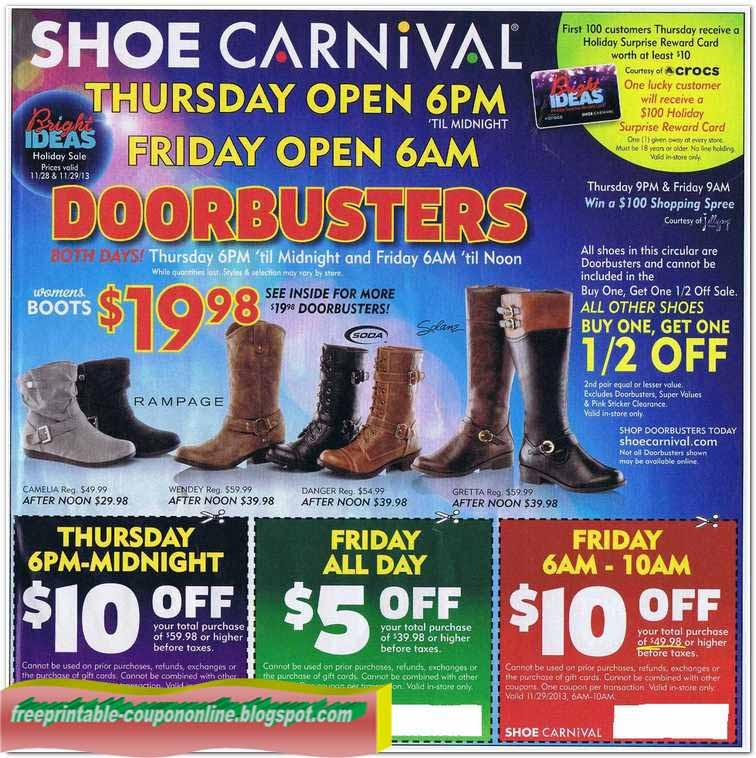 Printable Coupons 2021 Shoe Carnival Coupons