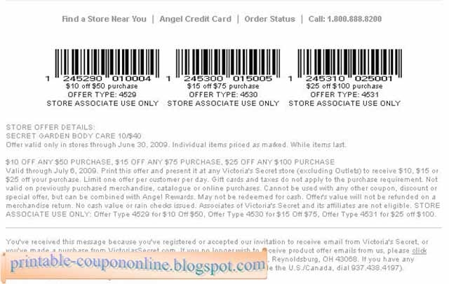 Printable Coupons 2021 Victoria 39 s Secret Coupons